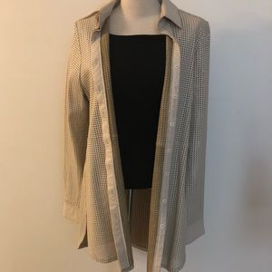 Natural leather blazer